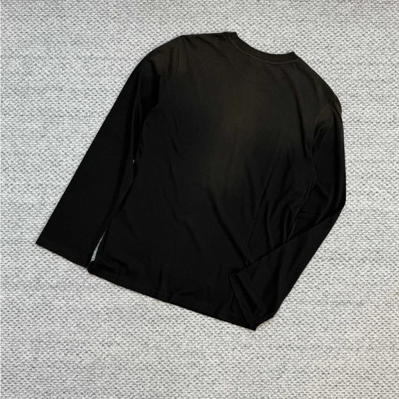 Acne Studios Black Graphic Long Sleeve Tee - Picture 4 of 5
